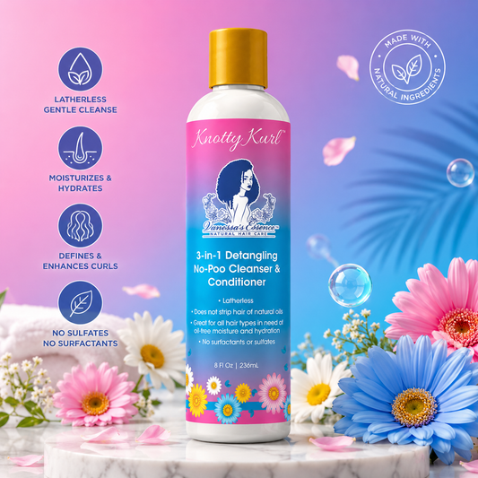 Knotty Kurl™ Detangling Wash (3-in-1 No-Poo Cleanser & Conditioner)