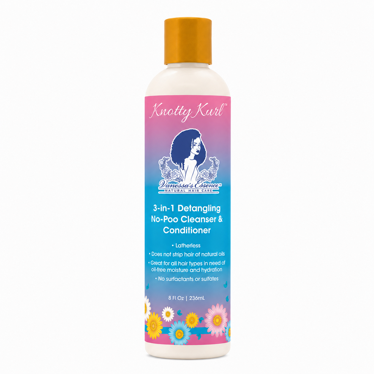 Knotty Kurl™ Detangling Wash (3-in-1 No-Poo Cleanser & Conditioner)